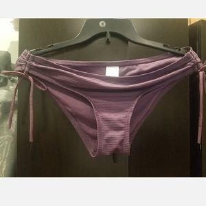 Kona Sol Purple Medium Coverage Hipster Swim Bikini Bottoms Medium